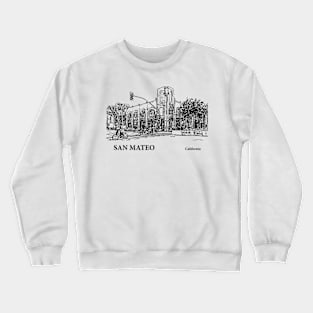 San Mateo California Crewneck Sweatshirt